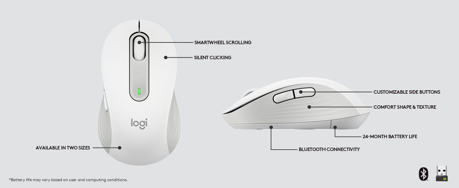 Logitech Signature M650 L | Wireless Mouse